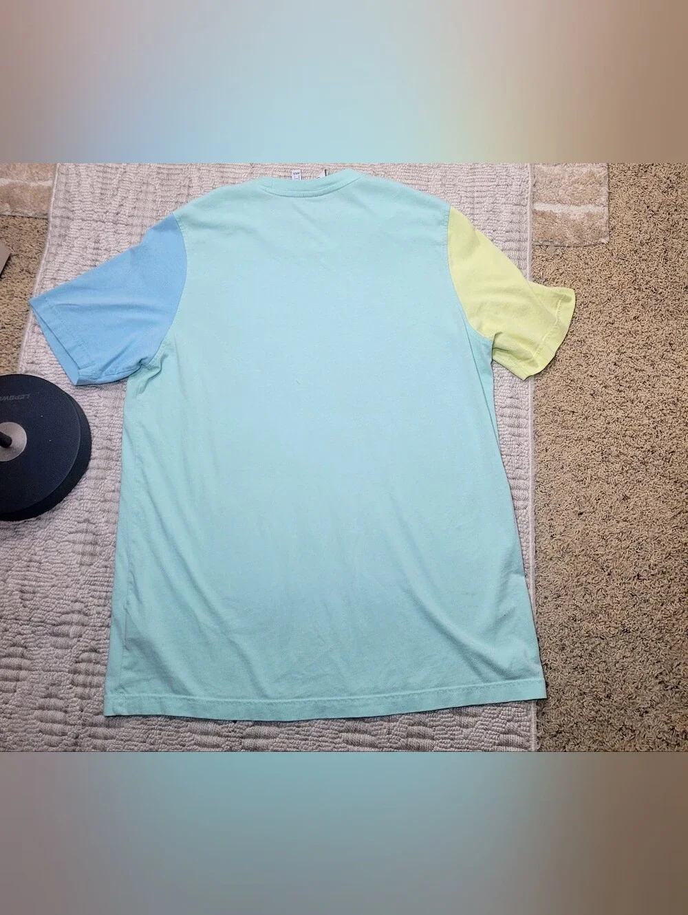 adidas Originals Trefoil Colorblock T-Shirt Mint Green Pastel Yellow Blue